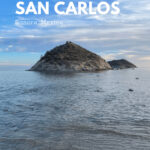 Panoramic view of San Carlos, Sonora showcasing mountains meeting the sea