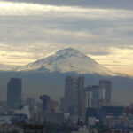 Popocatépetl Volcano viewed from Mexico City