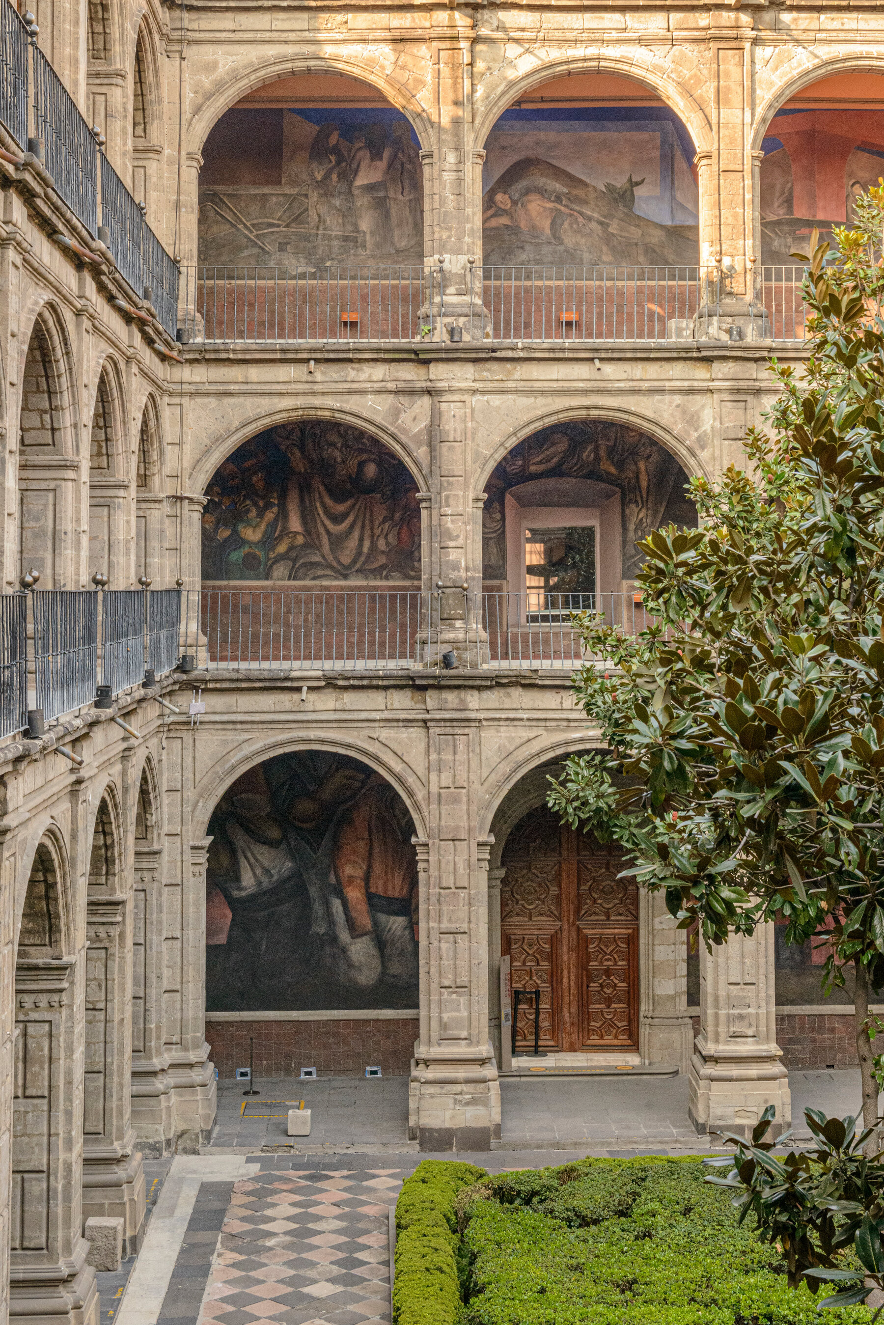 José Clemente Orozco murals at the Antiguo Colegio de San Ildefonso in Mexico City