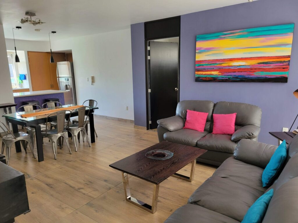 Living room of an apartment in Leon Mexico