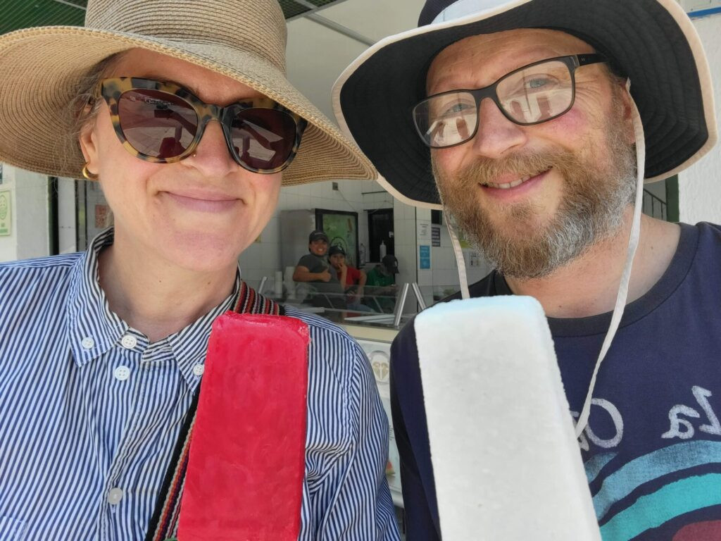 Fruit popsicles (paletas) in Leon Mexico