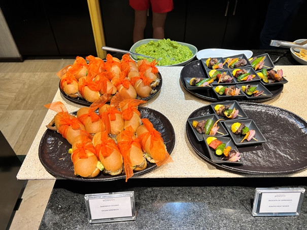 More sandwich options at the Sheraton Mexico City Maria Isabel Hotel Club Lounge