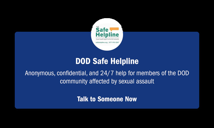 DoD Safe Helpline for confidential support available to personnel at Air Force Bases in New Mexico.