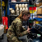 Airmen training with Medic-X program at 49th Medical Group, Holloman Air Force Base, New Mexico.