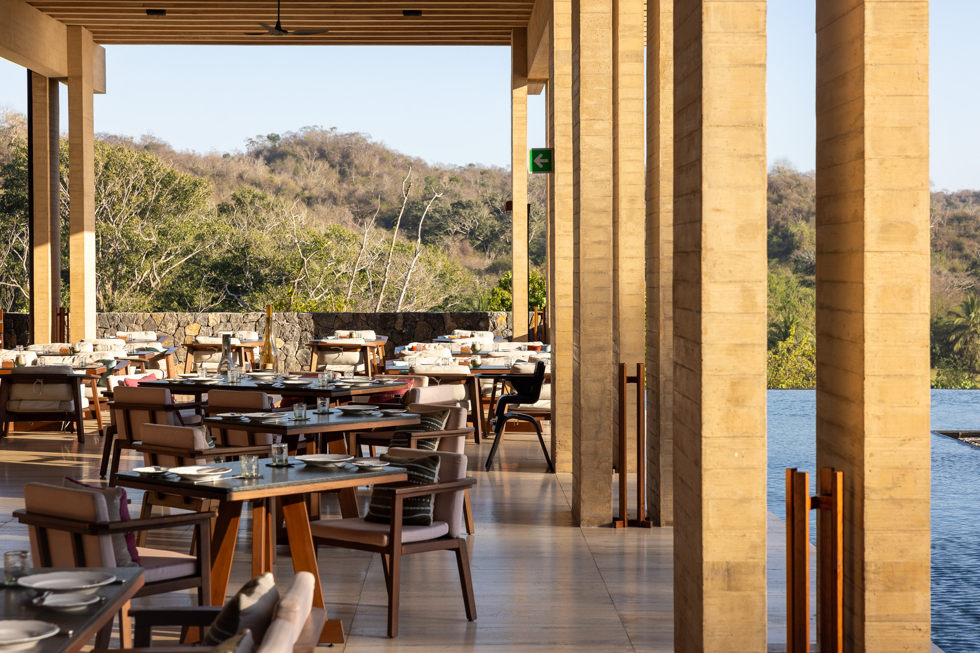 Outdoor dining area at Sal restaurant, Four Seasons Tamarindo