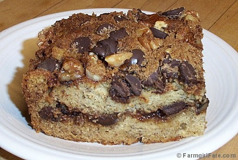 A slice of Mexican Monkey Cake on a plate.