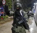 A Mexican soldier in Sinaloa, a state grappling with increased violence due to cartel conflicts.