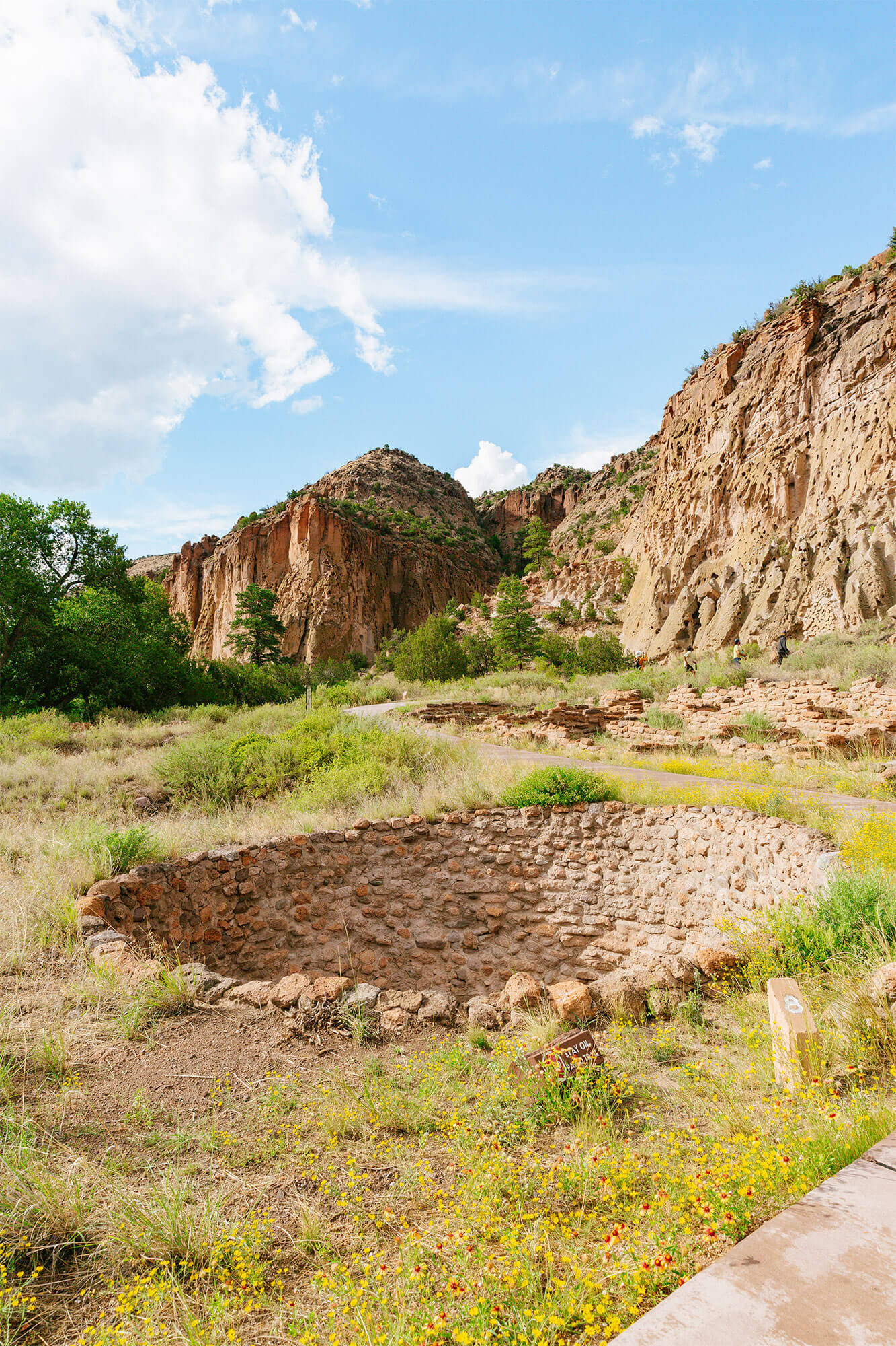 Another view of Bandelier National Monument cavates