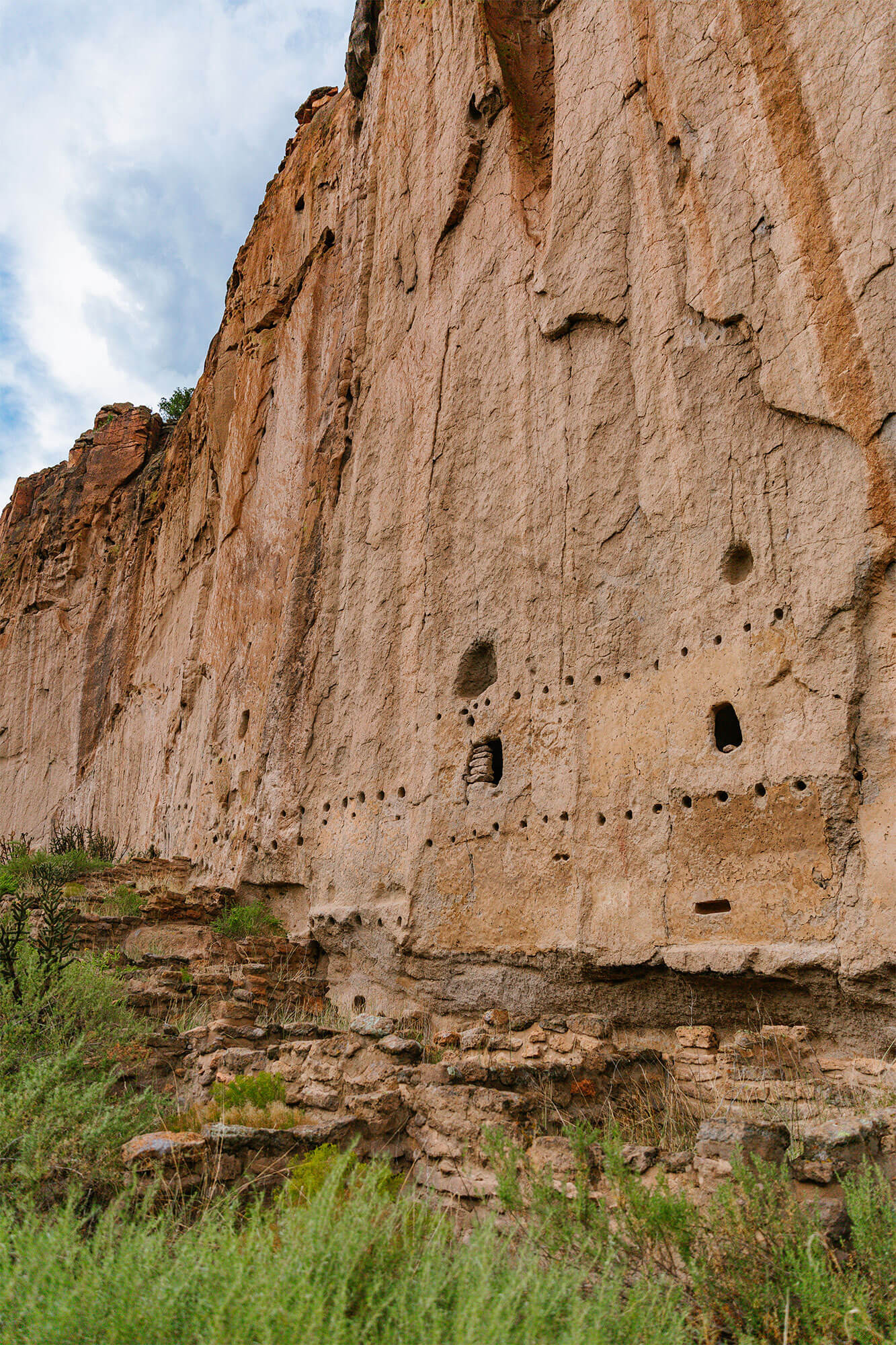 View along the Pueblo Loop Trail at Bandelier National Monument