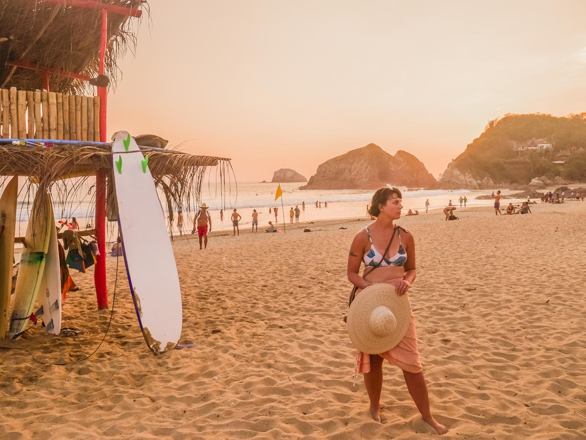 best beach oaxaca zipolite sunset