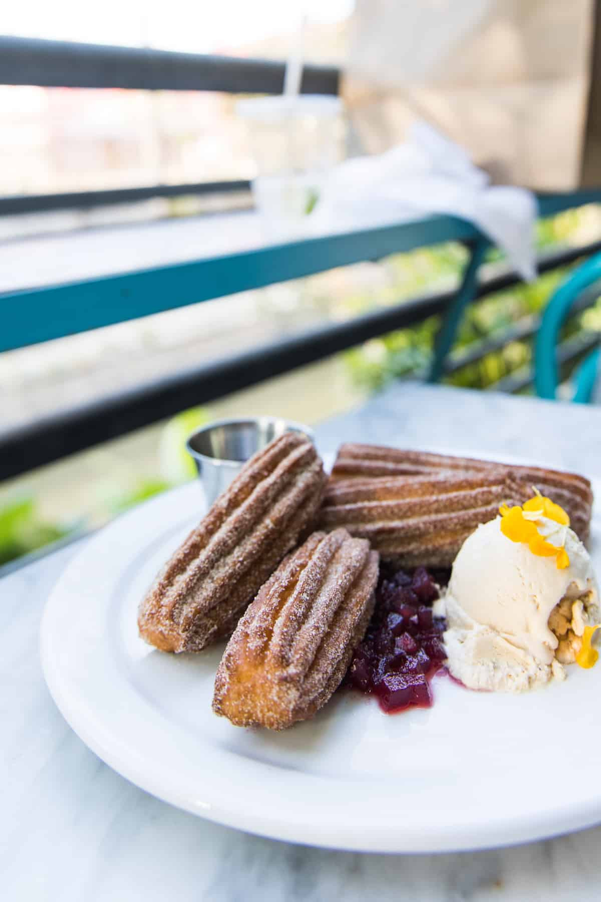 Dine in style at Ocho, a Latin-inspired eatery with river views in San Antonio's Hotel Havana