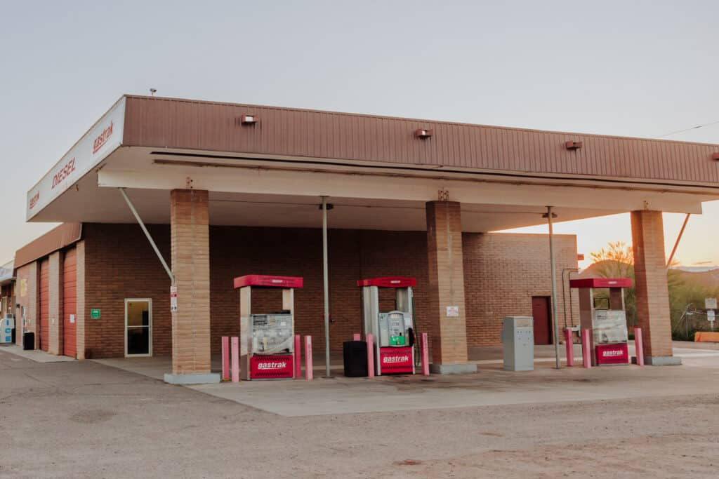 Gas Station at Lukeville Arizona Border Crossing
