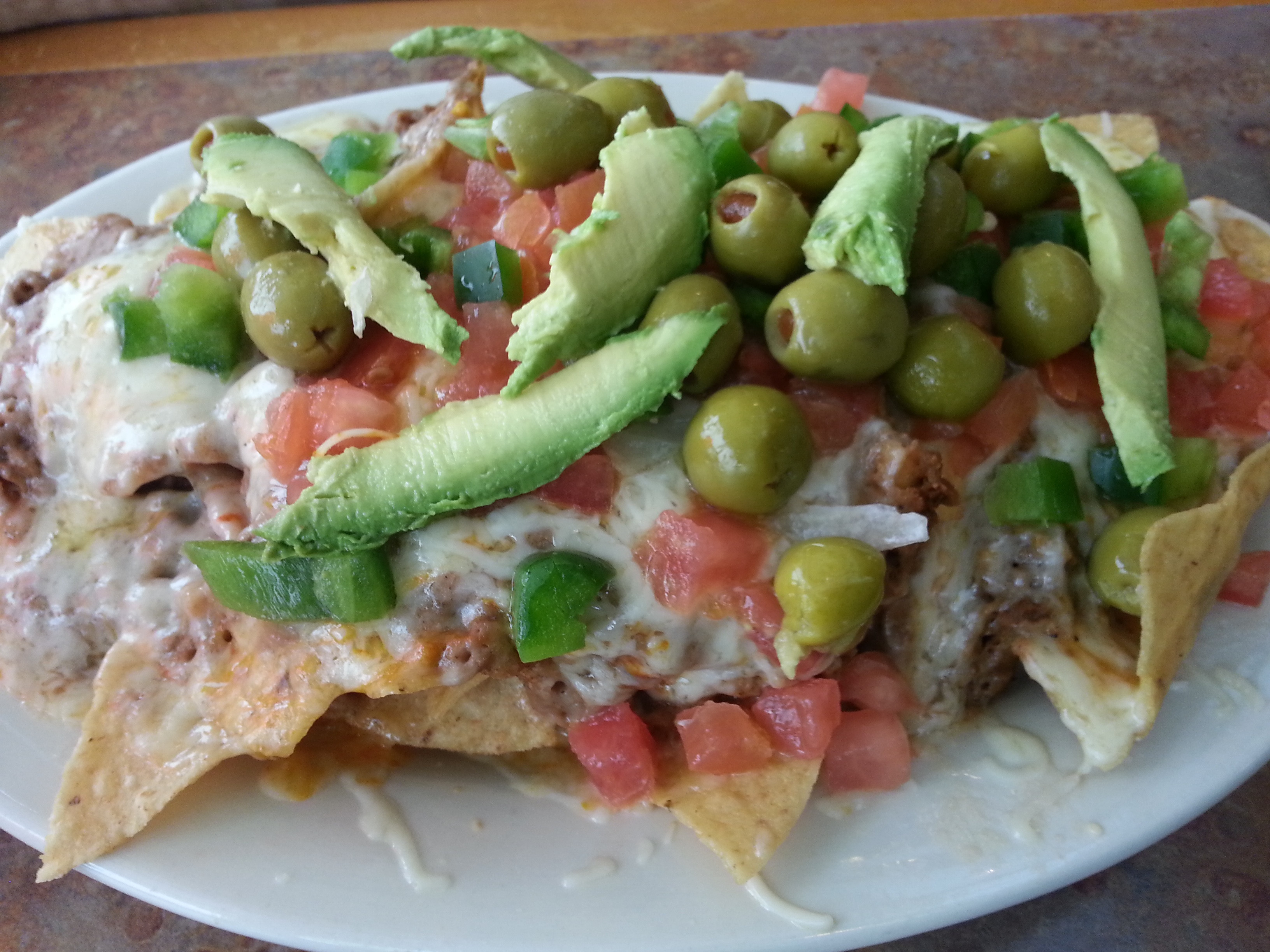 Bean and Chorizo Botana at Mexican Gardens Restaurant