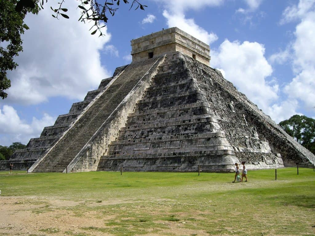 Kulkukan Temple Chichen Itza ruins in the Yucatan Mexico