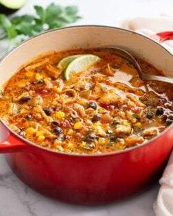 Image of Chicken Taco Soup recipe, linking to another Mexican-inspired dish.