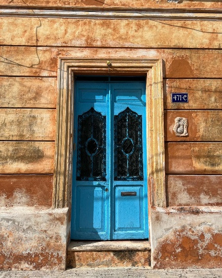 Blue door