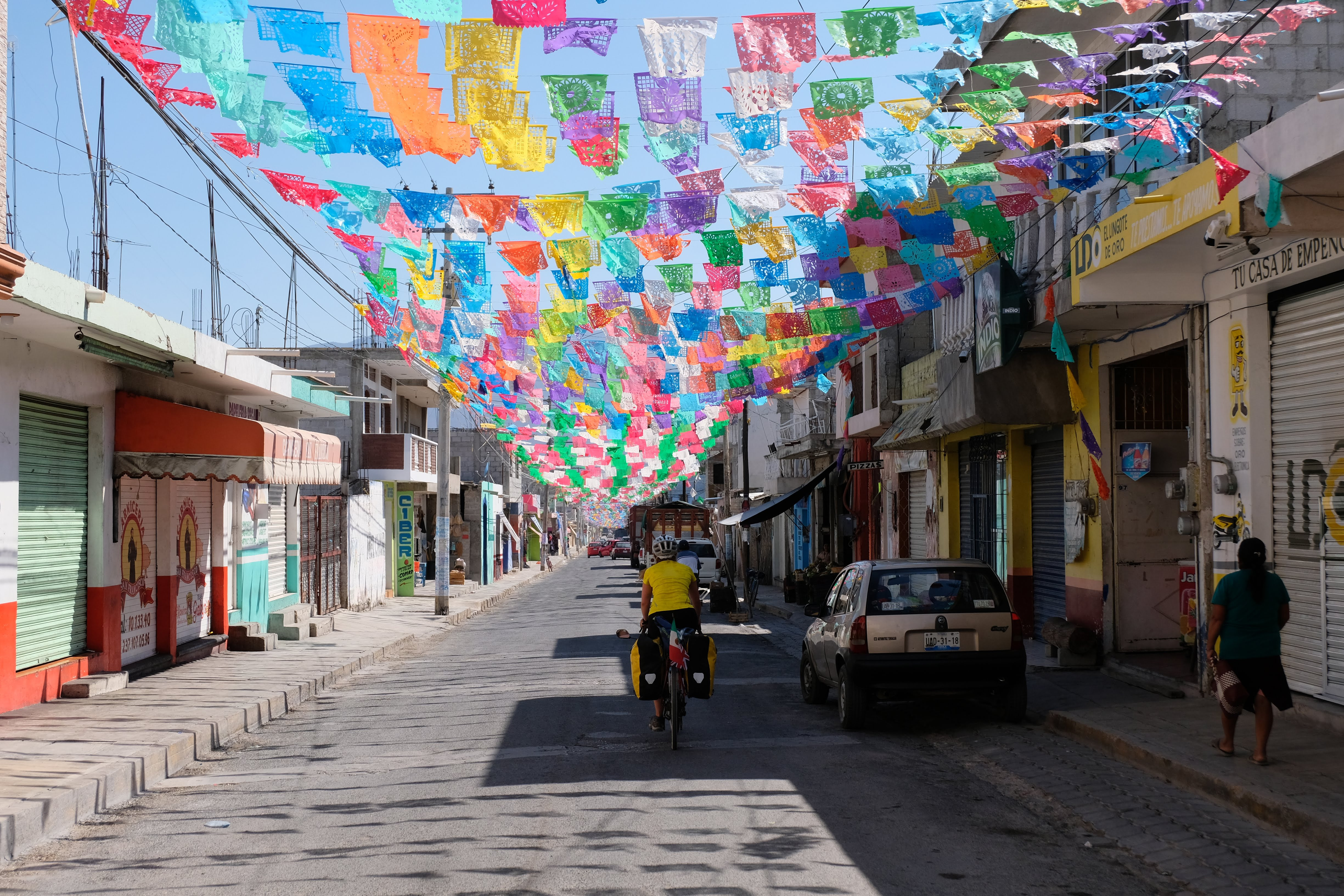 Colourful flags in San Gabriel