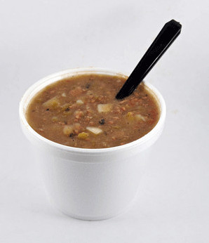 Green chile stew at the Frontier Restaurant in Albuquerque, New Mexico