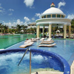 Pool and swim-up bar at Iberostar Grand Hotel Paraiso on the Mexican Riviera Maya