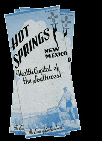 Collection of historic brochures promoting Hot Springs NM as a City of Health and wellness destination