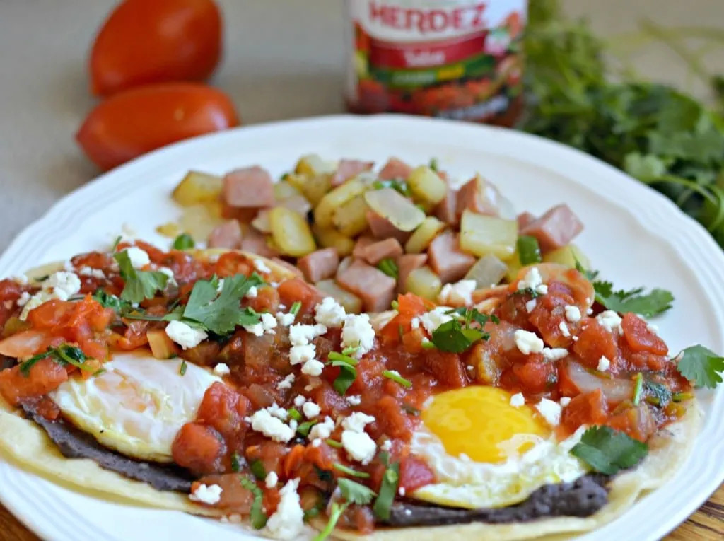 Authentic Huevos Rancheros recipe, a flavorful and hearty Mexican breakfast, as learned growing up in Mexico.