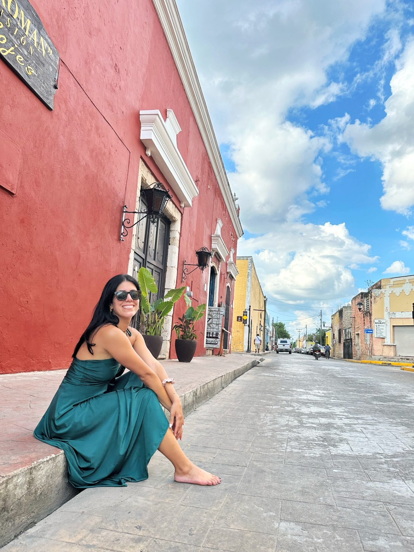 Colorful colonial architecture in Valladolid town square