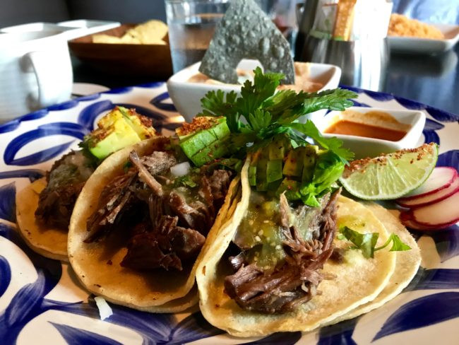 Short rib tacos at South of Nick's Mexican Kitchen + Bar