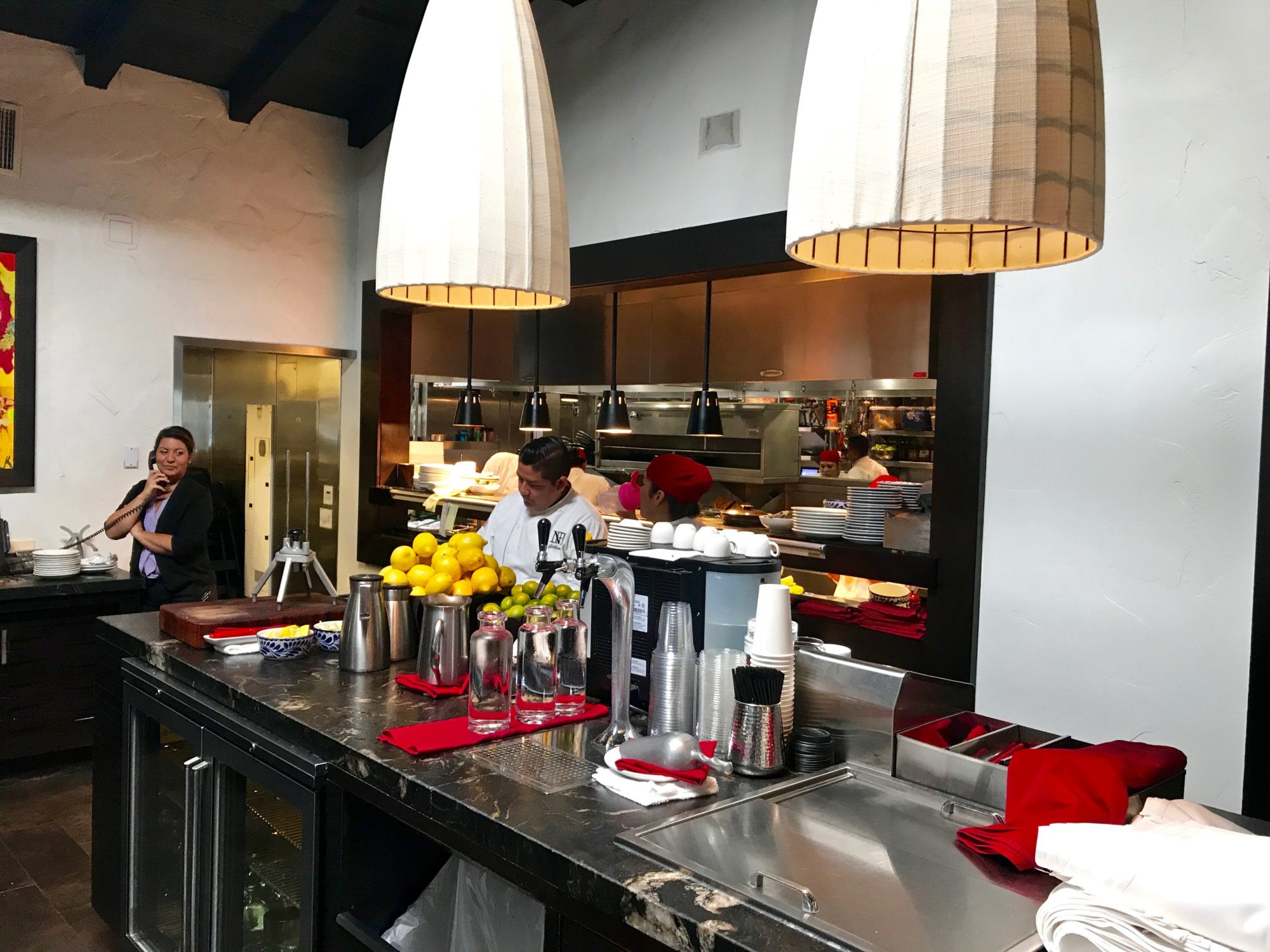 Chefs Preparing Food in South of Nick's Kitchen