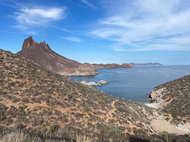 Iconic Cerro Tetakawi mountain peak in San Carlos, Mexico