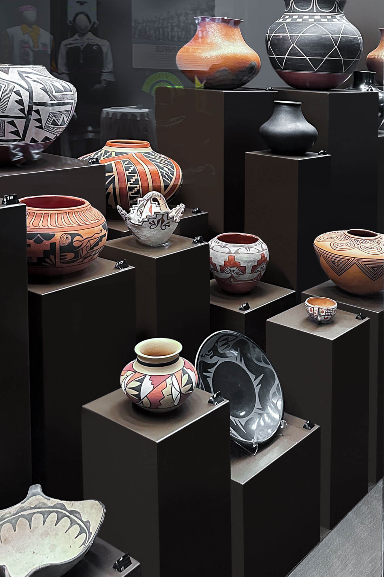Interior exhibit at the Indian Pueblo Cultural Center