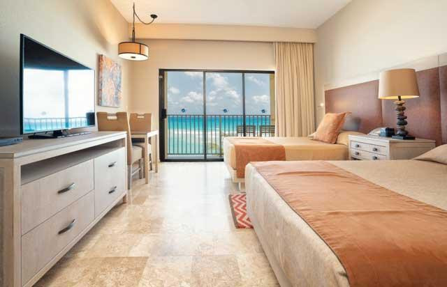 Bright and airy Junior Suite Beachfront at The Royal Sands Cancun