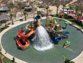 Family enjoying activities at Wild Canyon in Cabo San Lucas