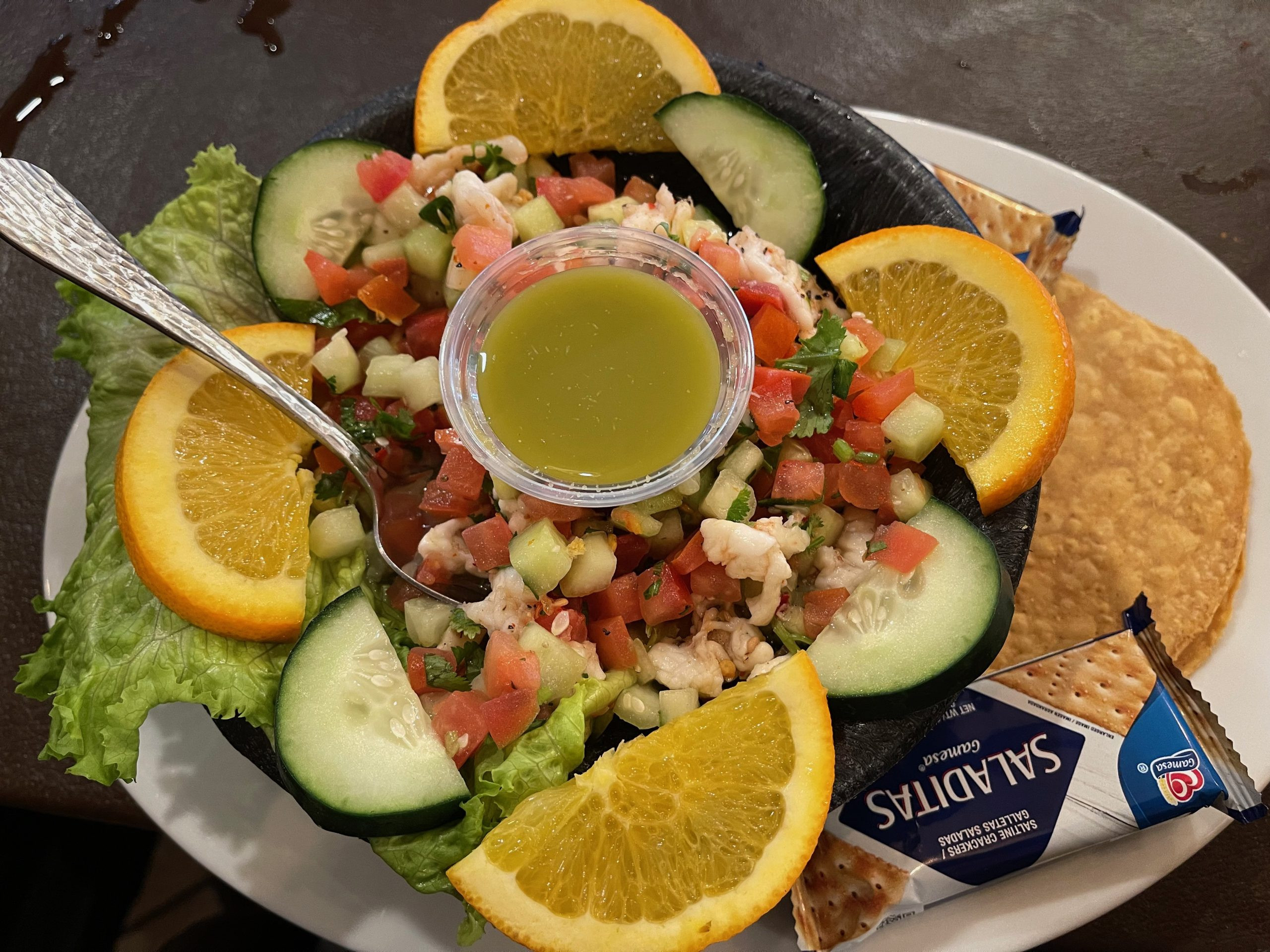 Ceviche de Camaron at Lindo Mexico