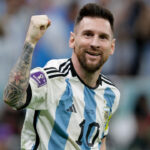 Lionel Messi in a soccer match