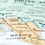 Map of US/Mexico border areas