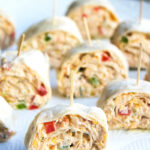 Delicious and colorful Mexican Pinwheels, a perfect party appetizer recipe.