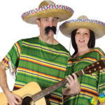 Offensive Mexican costume depicting harmful stereotypes of Mexican culture.