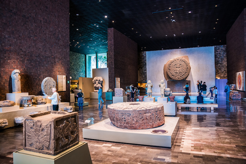 Exterior view of the National Museum of Anthropology, Mexico City, Mexico