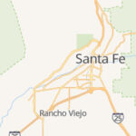 Santa Fe, New Mexico map