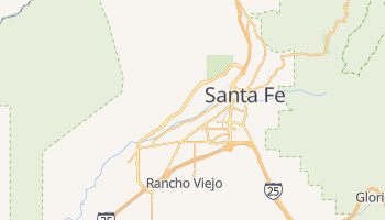 Santa Fe, New Mexico map