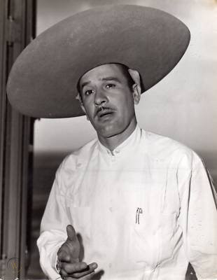 Pedro Infante posing in Havana, Cuba in the 1950s