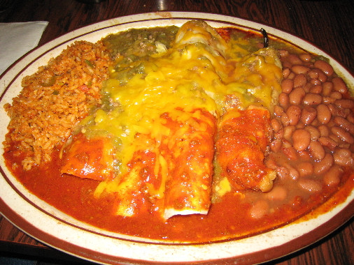 A large combination plate