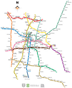 CCDMX Metro without streets