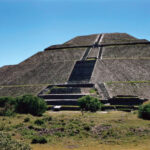 Pyramid of the Sun, Teotihuacan, Mexico, showcasing its grandeur and scale within the ancient city.