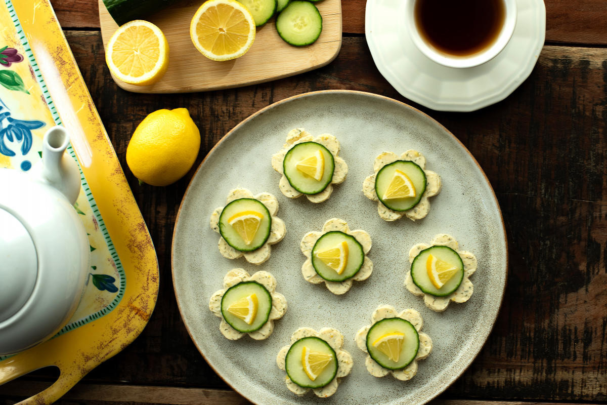 Delightful lemon-dill cucumber tea sandwiches from St. James Tearoom recipe.