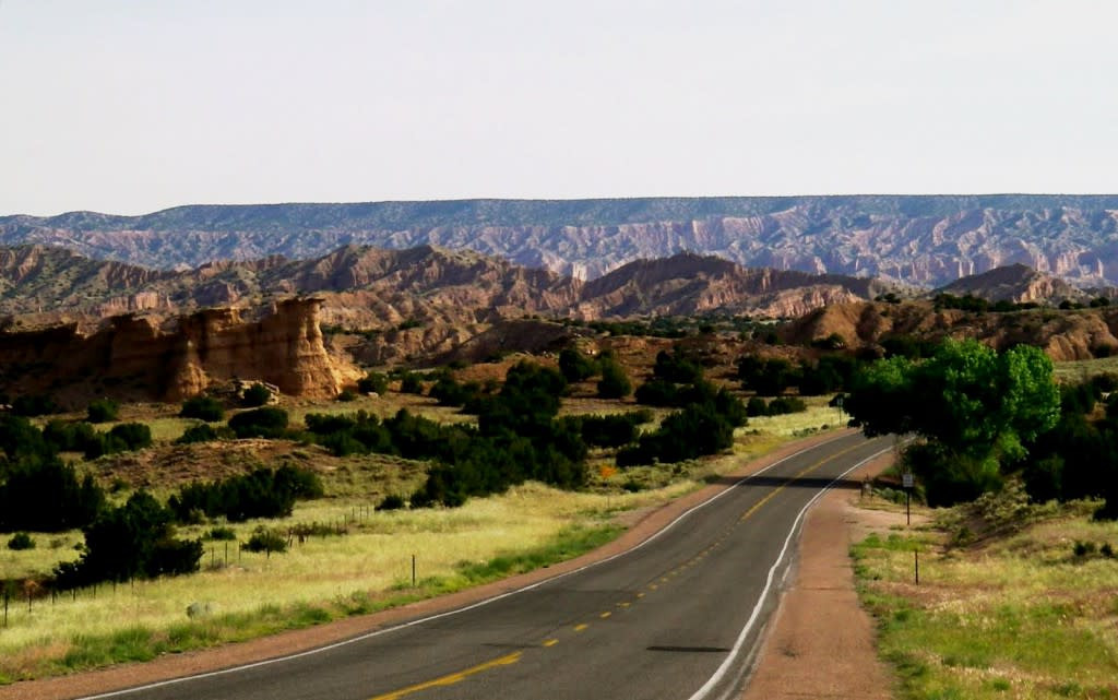 scenic drive along the high road to chimayo new mexico