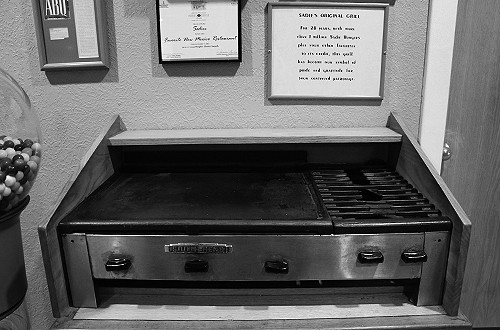 Sadie's Original Grill on display, a symbol of Albuquerque culinary history