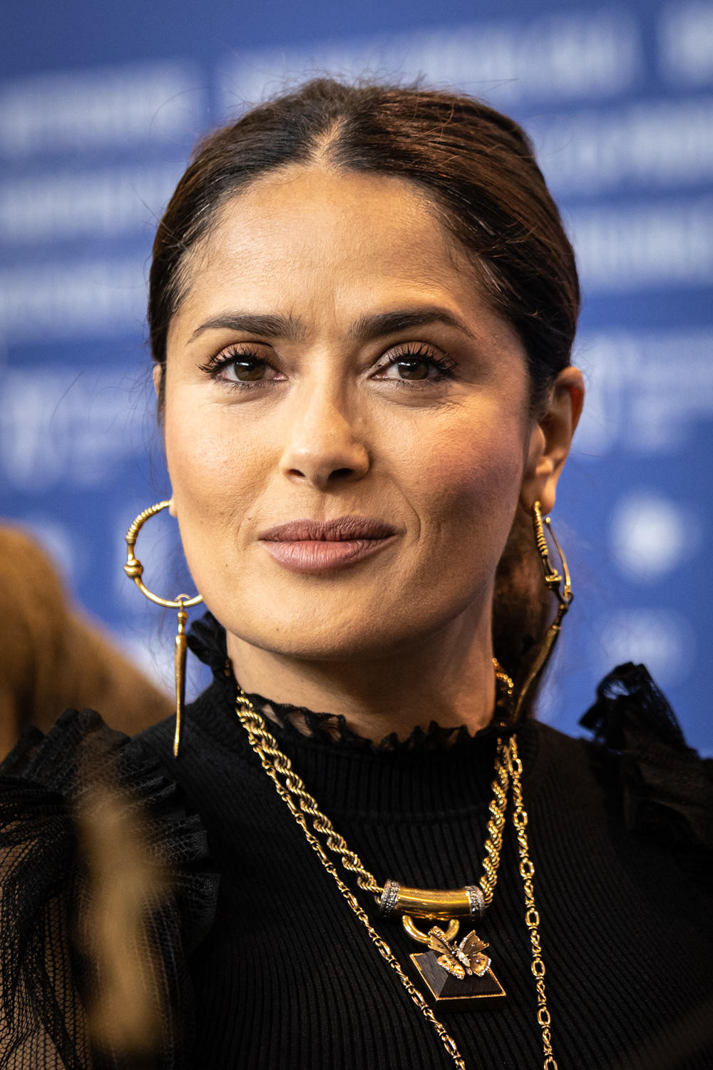 Salma Hayek at the 70th Berlin International Film Festival 2020. Source: Wikipedia Commons