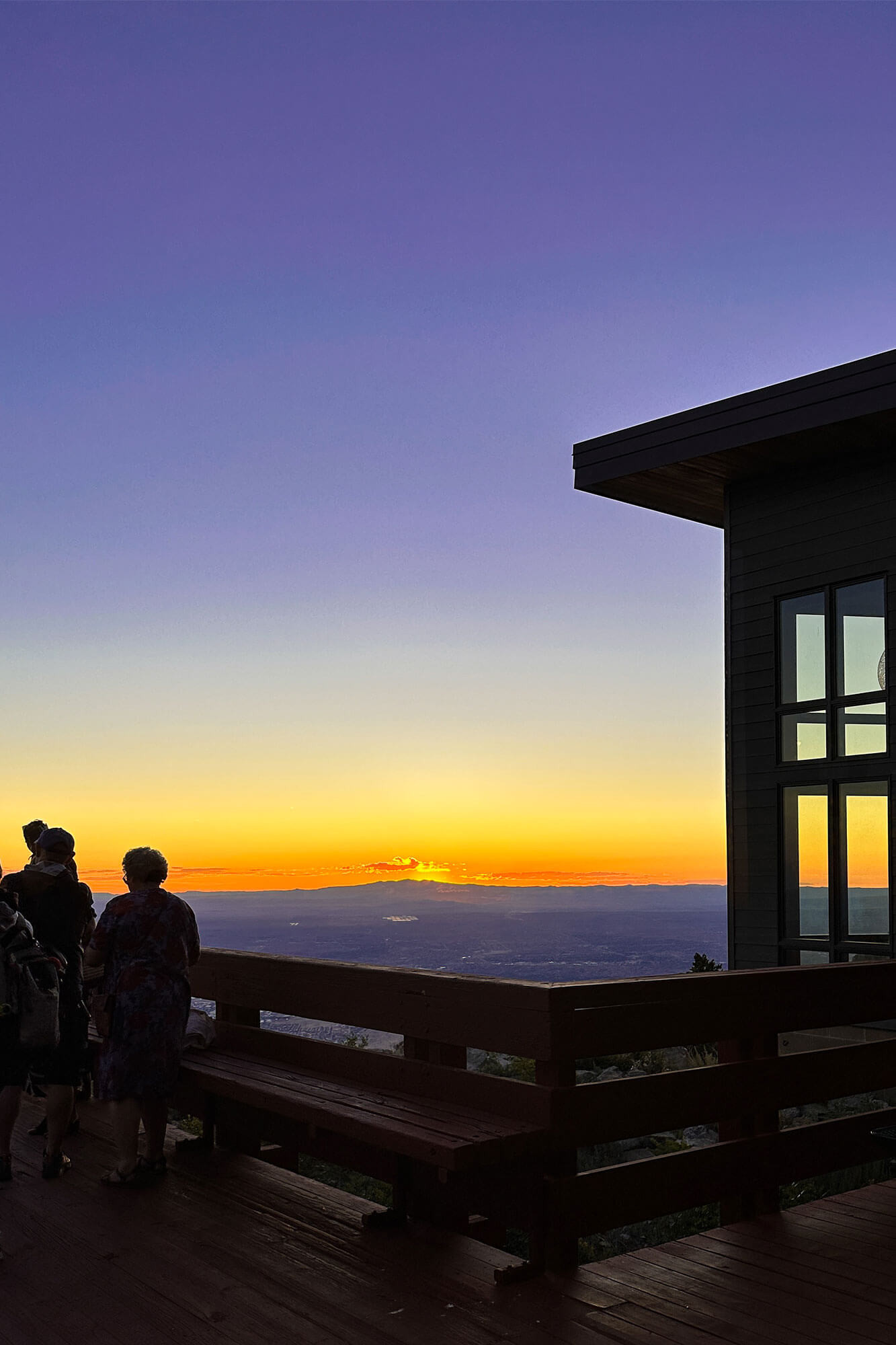 Sunset view from Ten3 restaurant
