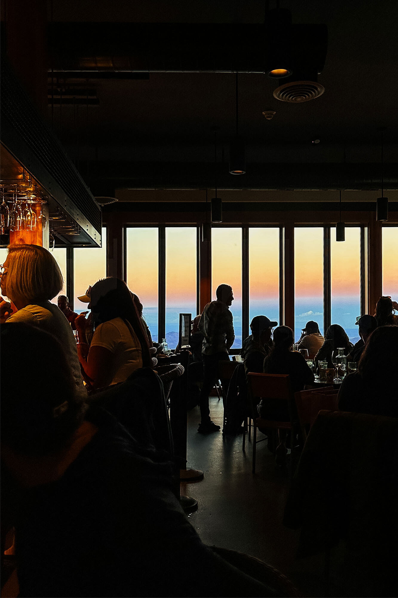 Window view from Ten3 restaurant